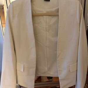 Sparkle & Fade White Women's Blazer